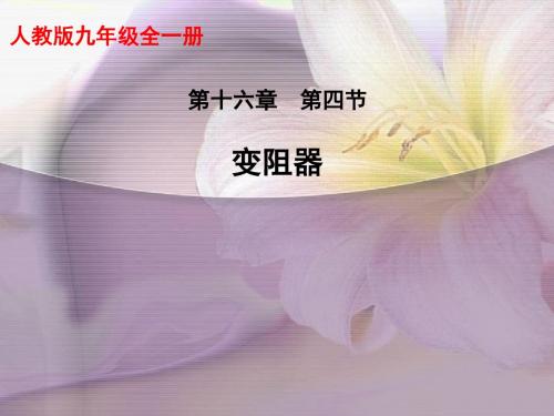 变阻器(浙教版) 教学PPT课件1