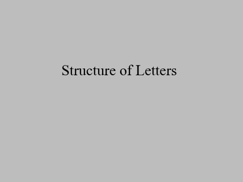 重大版高中英语应用文写作：重大版高中英语应用文写作：Lesson 2 The Basic Structure of Letters