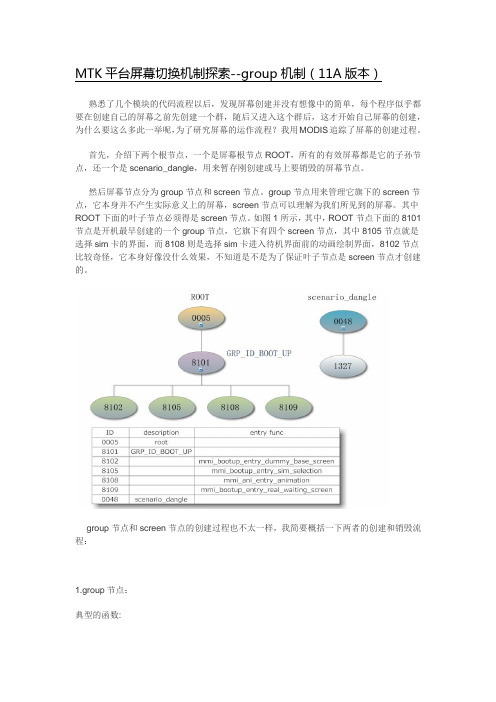 MTK平台屏幕切换机制探索--group机制(11A版本)