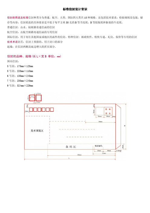 标准信封设计常识