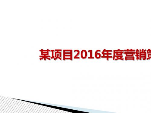 某项目年度营销策略课件(共 34张PPT)