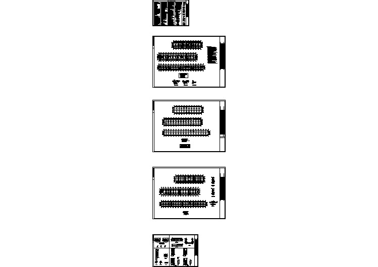 江苏某纯地下车库无梁楼盖结构图纸