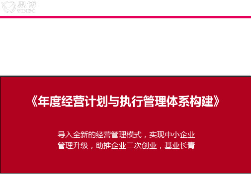 年度经营计划与执行管理体系构建计划制定与执行