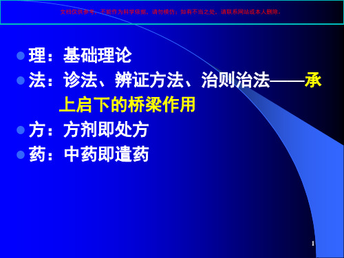 中医四诊医学知识讲座培训课件