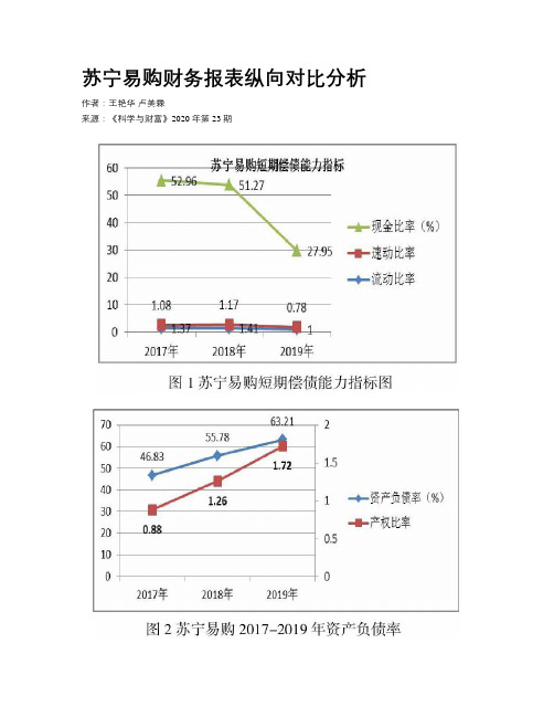 苏宁易购财务报表纵向对比分析