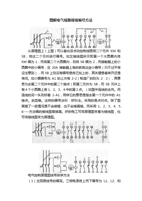 图解电气线路接线编号方法