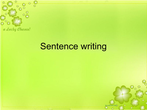 (完整版)sentencewriting