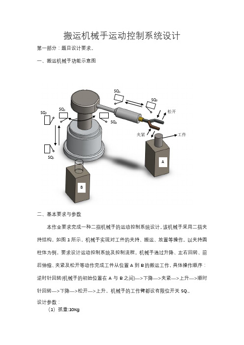 搬运机械手运动控制系统设计