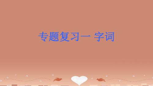 (小复习)2015-2016学年中考语文专题复习 八上 专题1-10课件 语文版