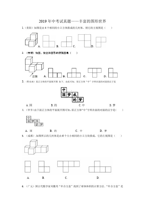 2019中考试题归类——丰富的图形世界