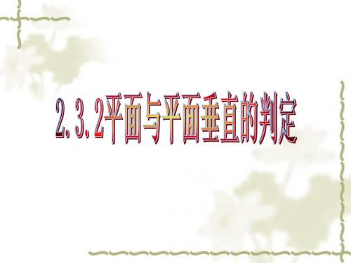 2.3.2平面与平面垂直的判定(张用)