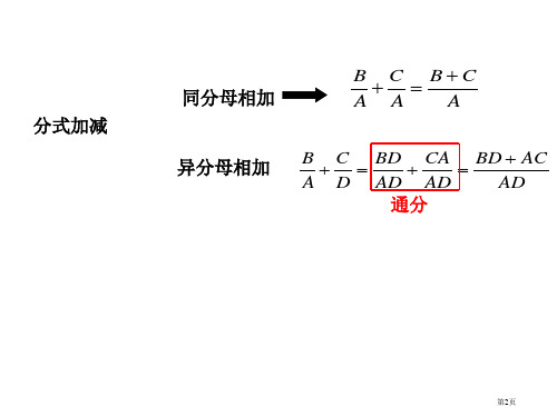 分式复习二市公开课一等奖省优质课获奖课件