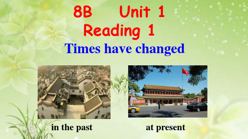 牛津译林版英语8B八年级下册Unit1Reading1课件