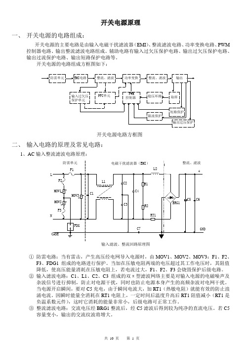 开关电源各模块原理实图讲解