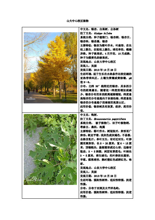 山东大学植物学电子标本