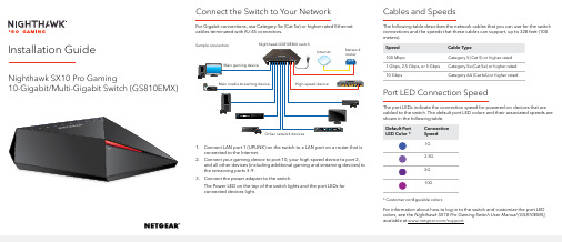 夜翼SX10 Professional Gaming 10-Gigabit 多Gigabit开关（G