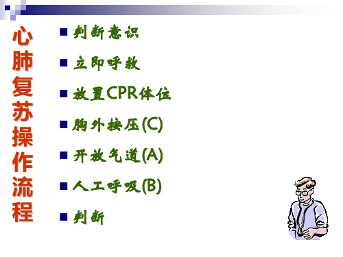 最新心肺复苏术操作流程PPT课件