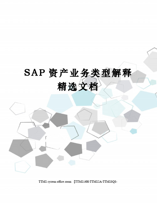 SAP资产业务类型解释精选文档