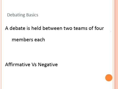 英语辩论流程-英文版ppt