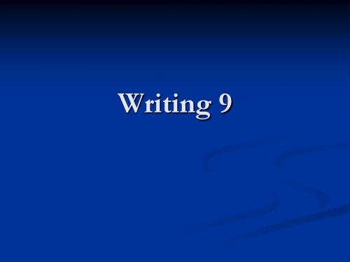 Writing 9