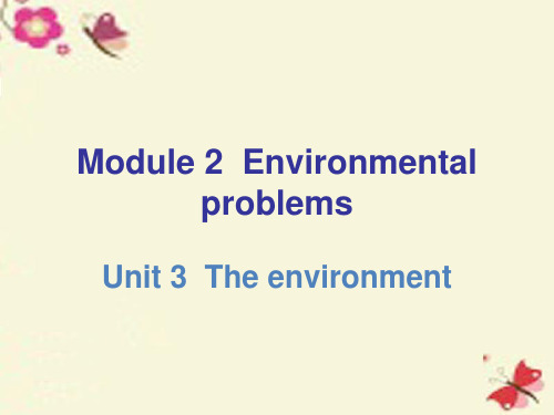 九年级英语下册 Module 2 Unit 3 The environment课件 (新版)牛津深圳