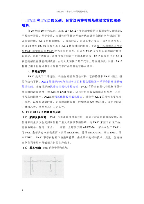 PA11和PA12的区别