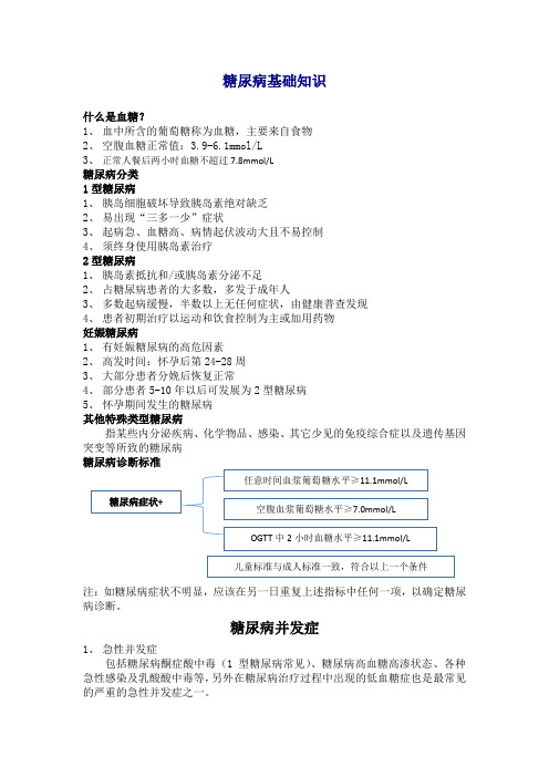 糖尿病相关知识(1)