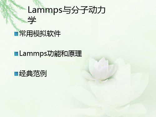 3LAMMPS软件与materials_studio软件介绍