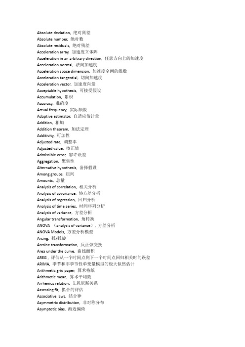 学习minitab可以用到的英语词汇