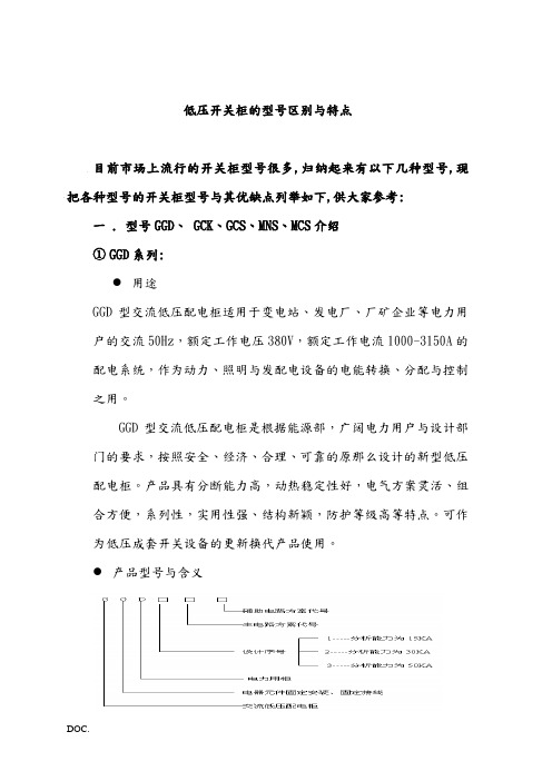 电力行业-高低压开关柜基本知识简介(doc 29)