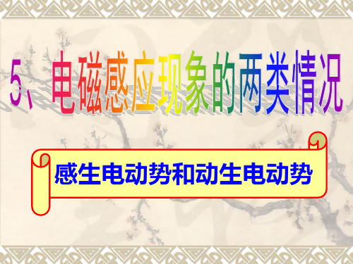 5、感生电动势和动生电动势解析