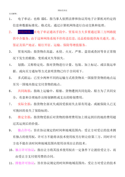 国际经济法