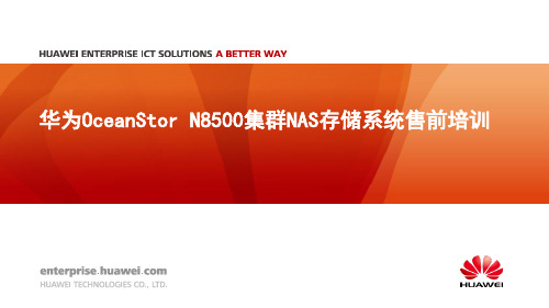 华为OceanStor N8500集群NAS存储系统售前培训材料