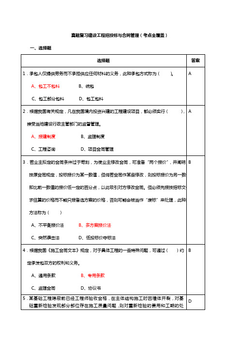 工程招标与合同管理3