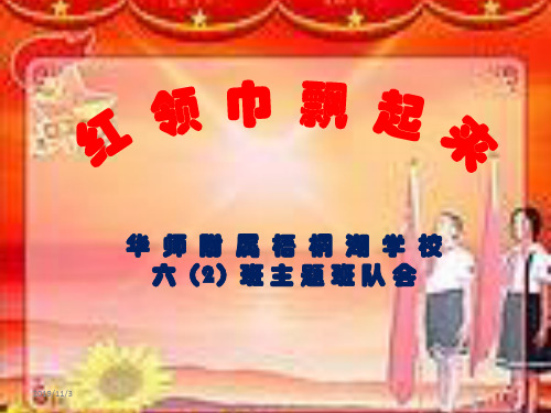 少先队主题队会PPT课件
