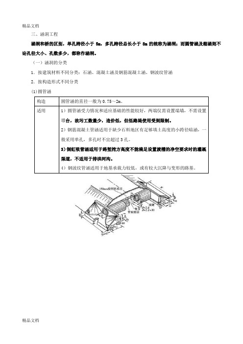 第二章-第二节-道路、桥梁、涵洞工程的分类、组成及构造(四)教学文案