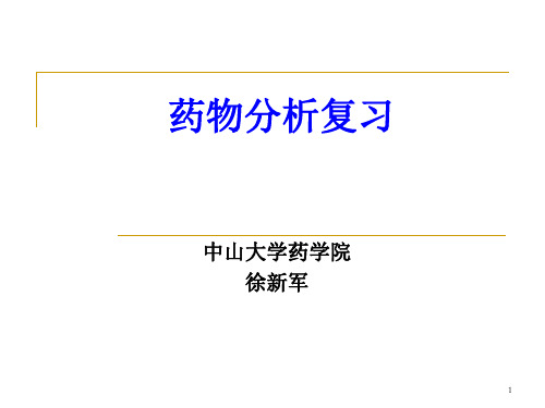 药物分析习题PPT课件