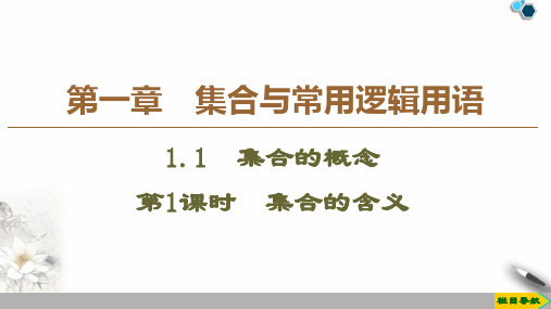 人教版数学必修一第一章集合与常用逻辑用语全套ppt课件