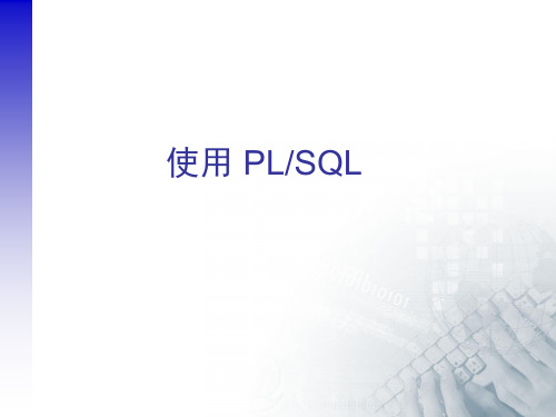 Oracle数据库使用-PLSQL