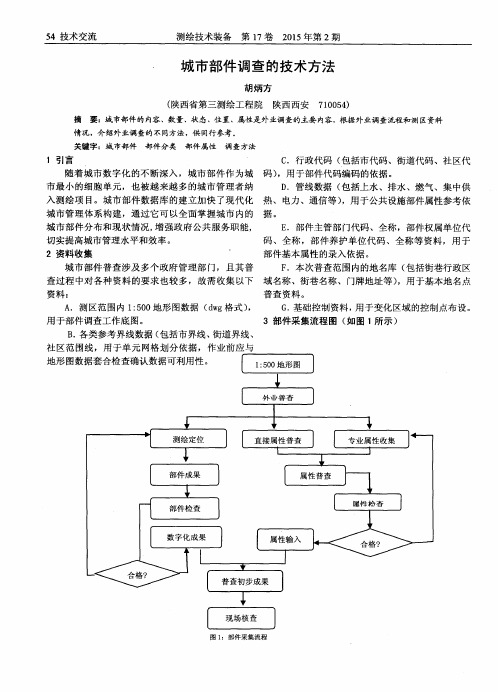 城市部件调查的技术方法