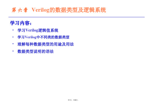 verilog数据类型