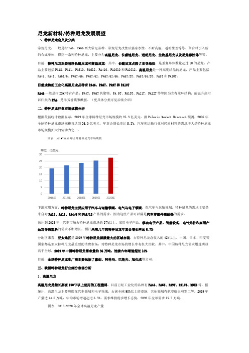 尼龙新材料特种尼龙发展展望R