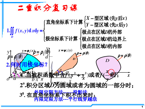 二重积分的计算习题课