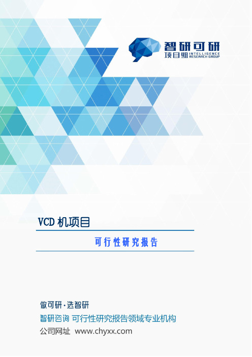 VCD机项目可行性研究报告