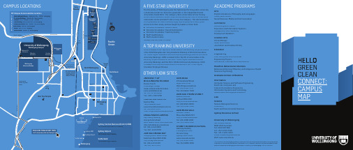 UOW Campus Map卧龙岗大学地图