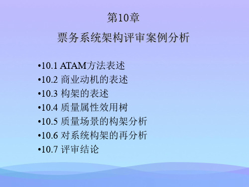 票务系统架构评审案例分析报告优秀文档PPT