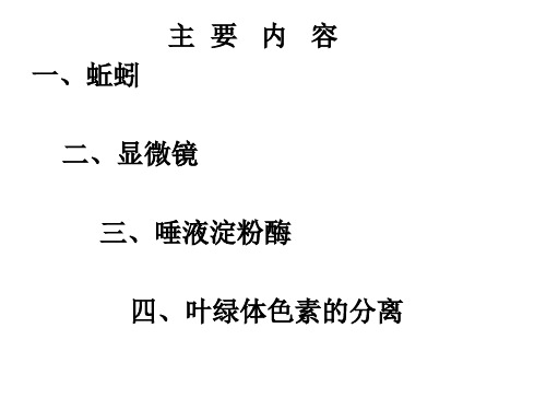 实验讲座(有关显微镜的使用和实验)PPT课件(初中科学)