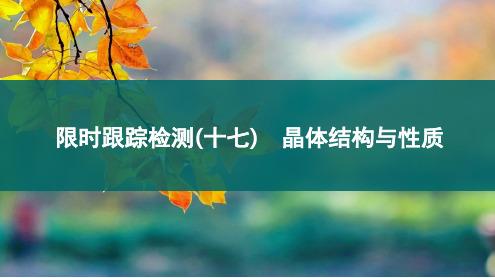 限时跟踪检测17-2024-2025学年高考化学一轮复习课件