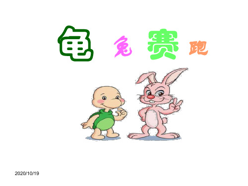 幼儿园中班语言故事《龟兔赛跑》PPT课件