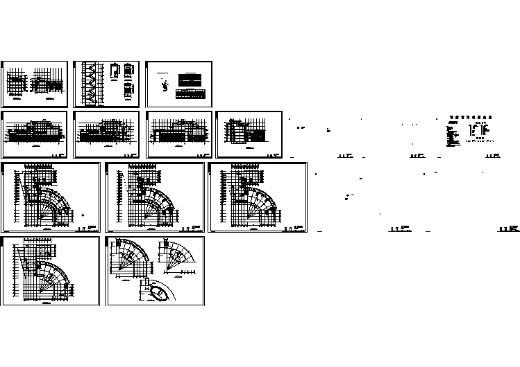 某商业街建筑全套设计方案施工图纸
